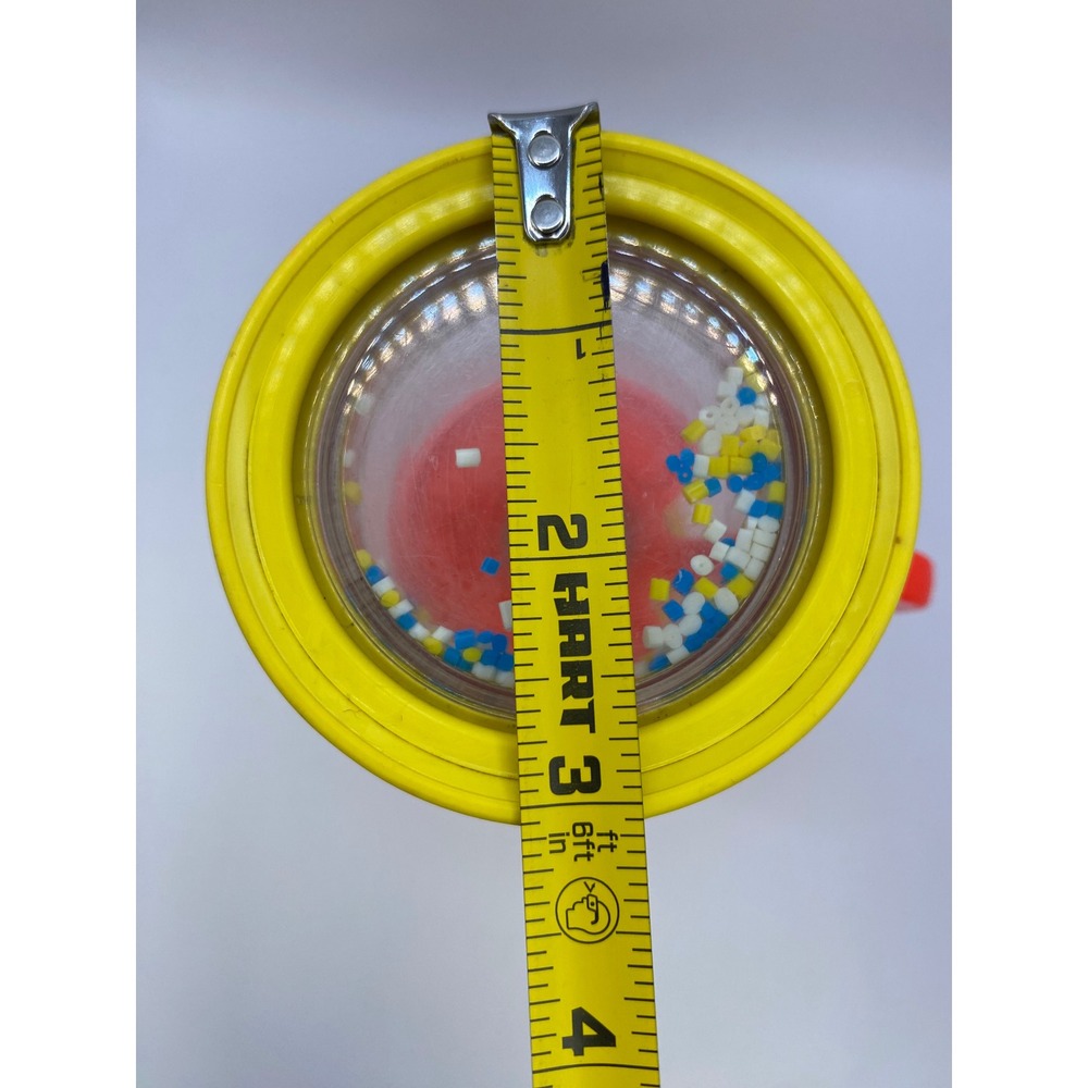 Fisher Price Vintage Shake n Roll Baby Rattle Hourglass Toy 1970's - Picture 12 of 13